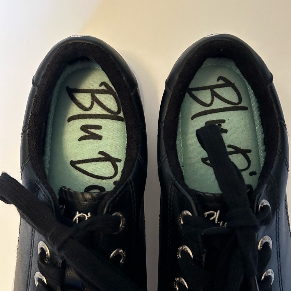 Blu D’or black leather lace up sneakers, 8 - Picture 6 of 6